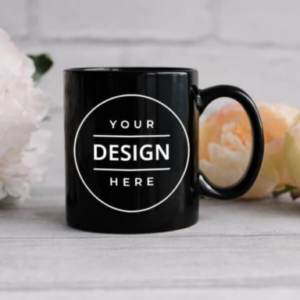 Personalized Black Photo Mug